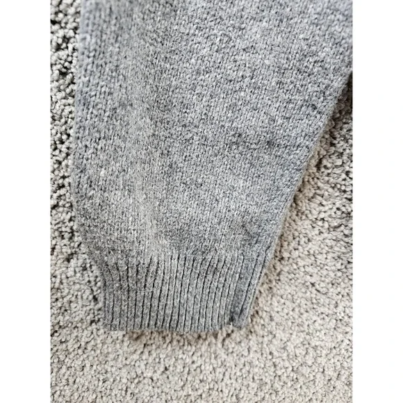 GAP Hoodie Gray Alpaca Blend Knit Long Sleeve Drawstring 2008 Holiday Mens XL - Picture 16 of 16